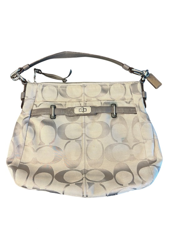 Coach Handbags - Authentic COACH Chelsea Ashlyn Signature C's Shoulder Bag Purse Silver Grey